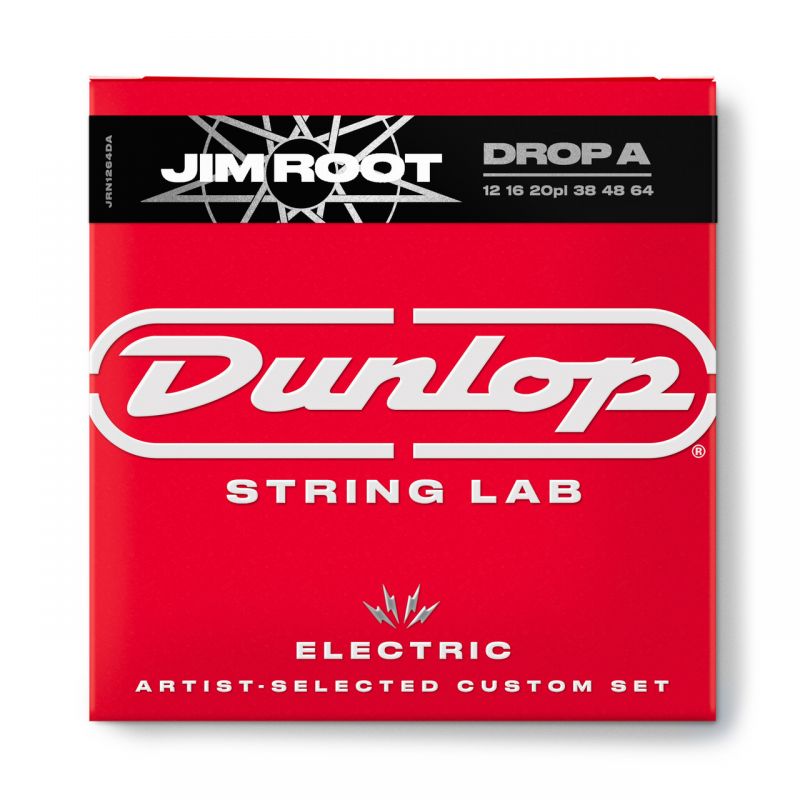 Набор струн DUNLOP JRN1264DA JIM ROOT STRING LAB SERIES GUITAR STRINGS 12-64 | DROP A
